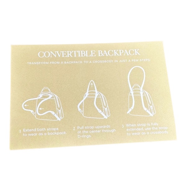 Michael Kors Jaycee XS Mini Convertible Zip Pocket Backpack Crossbody Vanilla - Picture 10 of 11